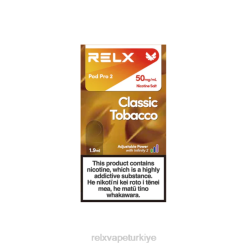 RELX Pod Fiyat - RELX pod pro 2 - 3 bölme 22F0110 klasik tütün