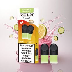 Relx Pod Pro 2 Vape Device İçecek-Salatalık Limonata 18mg/ml nikotin, 1.9ml kapasite, 3 voltaj ayarı