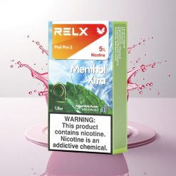 Relx Pod Pro 2 Vape Device Mentol Xtra 50mg/ml Nikotin, 1.9ml Kapasite, 3 Voltaj Ayarlı
